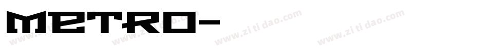 metro字体转换