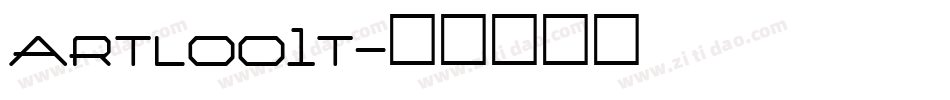 artloo1t字体转换