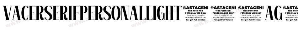 VacerSerifPersonalLight-66Ag字体转换