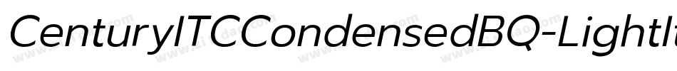 CenturyITCCondensedBQ-LightItalic字体转换