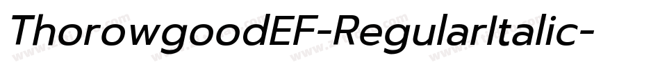 ThorowgoodEF-RegularItalic字体转换