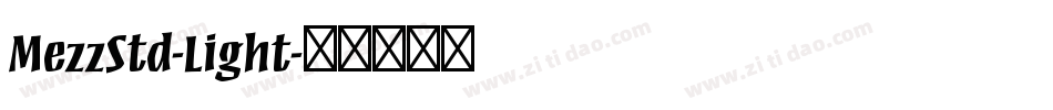 MezzStd-Light字体转换