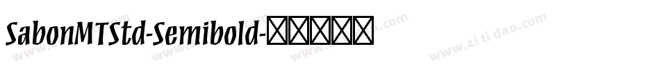 SabonMTStd-Semibold字体转换