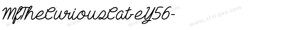 MfTheCuriousCat-eY56字体转换