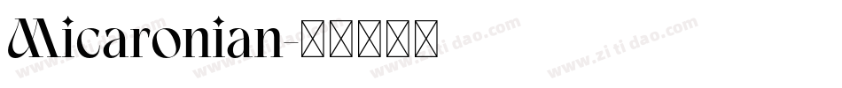 Micaronian字体转换