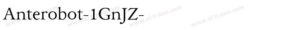 Anterobot-1GnJZ字体转换