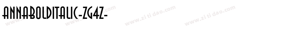 AnnaBolditalic-Zg4Z字体转换