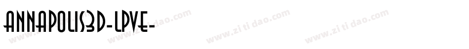 Annapolis3D-LpVE字体转换