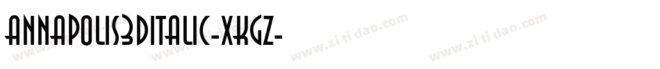Annapolis3DItalic-XKGZ字体转换