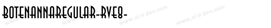 BotenAnnaRegular-rVE8字体转换