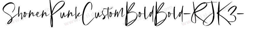ShonenPunkCustomBoldBold-RJK3字体转换
