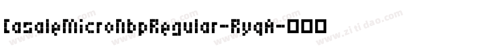 CasaleMicroNbpRegular-RyqA字体转换