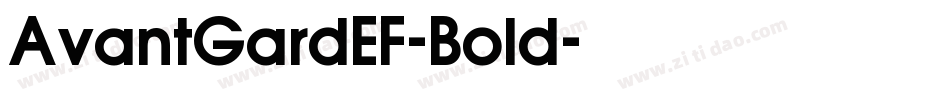 AvantGardEF-Bold字体转换