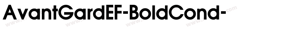 AvantGardEF-BoldCond字体转换