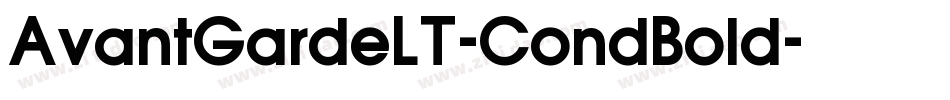 AvantGardeLT-CondBold字体转换