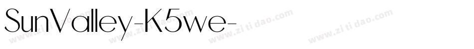 SunValley-K5we字体转换