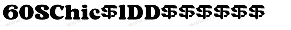 60SChic-lDD字体转换
