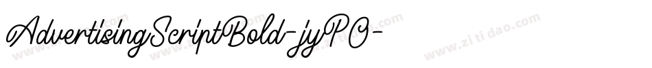 AdvertisingScriptBold-jyPO字体转换