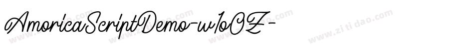 AmoricaScriptDemo-w1oOZ字体转换