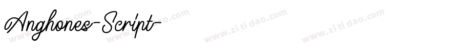 Anghones-Script字体转换