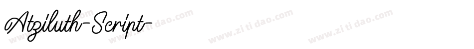 Atziluth-Script字体转换