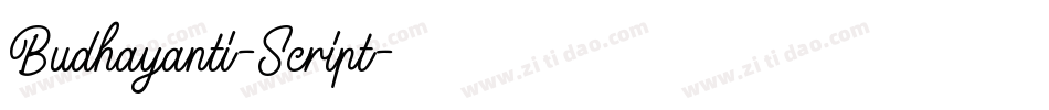 Budhayanti-Script字体转换