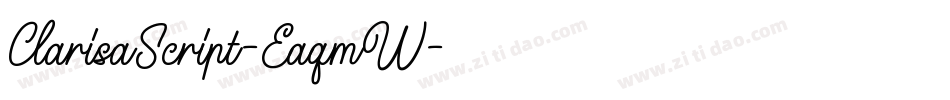 ClarisaScript-EaqmW字体转换