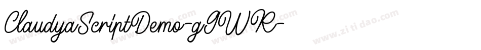 ClaudyaScriptDemo-g9WR字体转换