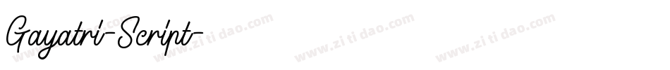 Gayatri-Script字体转换