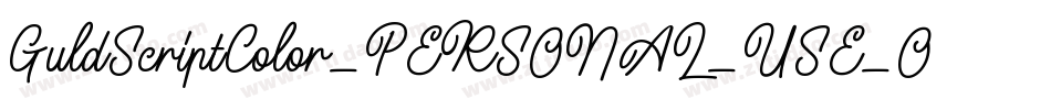 GuldScriptColor_PERSONAL_USE_ONLY字体转换