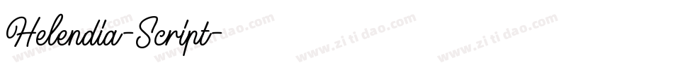 Helendia-Script字体转换