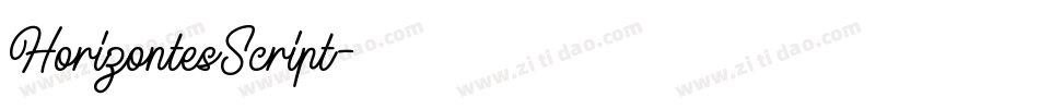 HorizontesScript字体转换