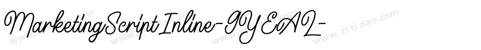 MarketingScriptInline-9YEAL字体转换