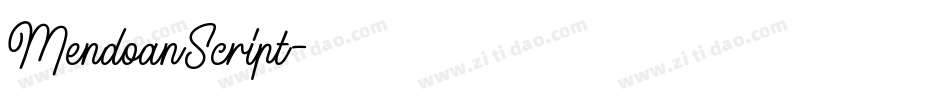 MendoanScript字体转换