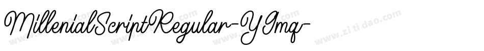 MillenialScriptRegular-Y9mq字体转换