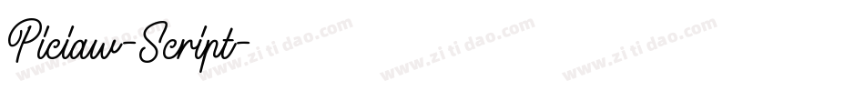 Piciaw-Script字体转换