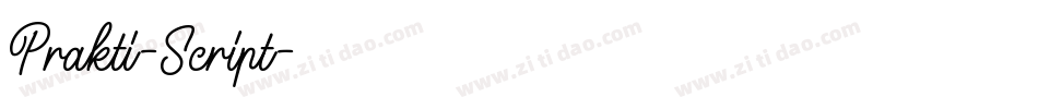Prakti-Script字体转换