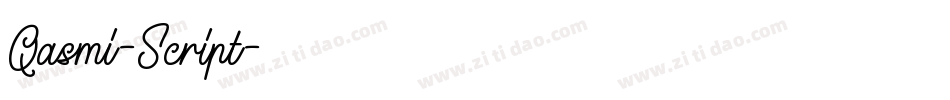 Qasmi-Script字体转换
