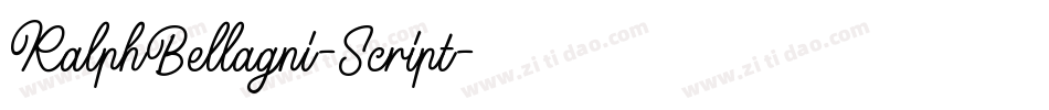 RalphBellagni-Script字体转换