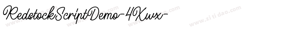 RedstockScriptDemo-4Xwx字体转换