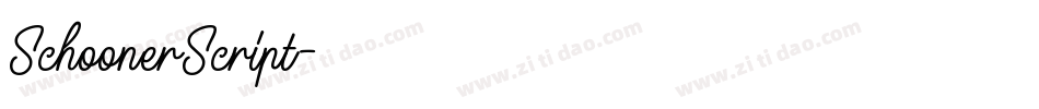SchoonerScript字体转换