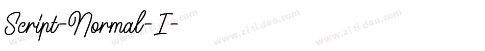 Script-Normal-I字体转换