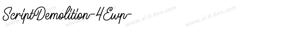 ScriptDemolition-4Ewp字体转换