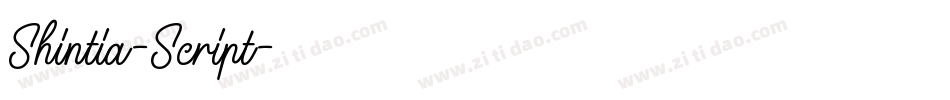 Shintia-Script字体转换