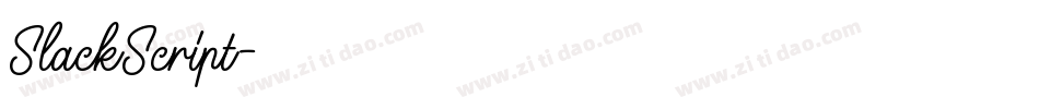 SlackScript字体转换