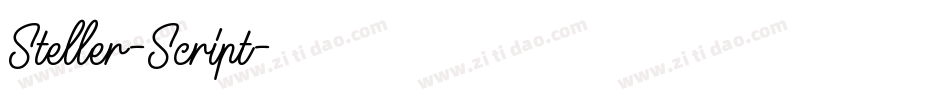 Steller-Script字体转换