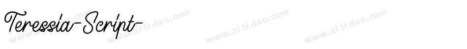 Teressia-Script字体转换