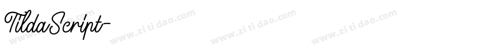 TildaScript字体转换