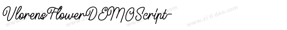 VlorensFlowerDEMOScript字体转换