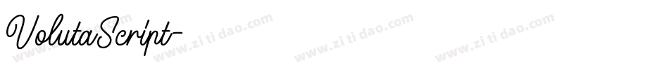 VolutaScript字体转换